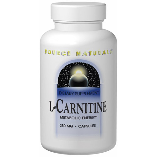 Source Naturals L-Carnitine Fumerate 250 mg, 60 Capsules, Source Naturals