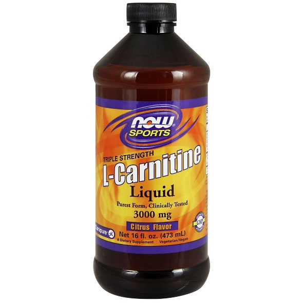 NOW Foods L-Carnitine Liquid 3000 mg, 16 oz, NOW Foods