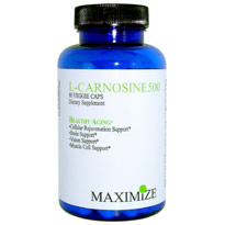 Maximum International Maximize L-Carnosine 500, 90 Veggie Caps, Maximum International