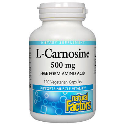 unknown L-Carnosine 500 mg, 120 Vegetarian Capsules, Natural Factors
