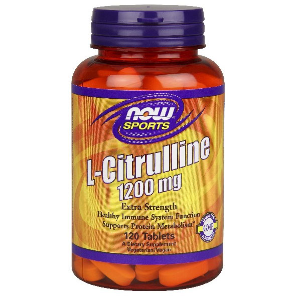 NOW Foods L-Citrulline 1200 mg Extra Strength, 120 Tablets, NOW Foods