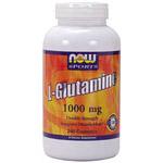 NOW Foods L-Glutamine 1000 mg 240 Caps, NOW Foods