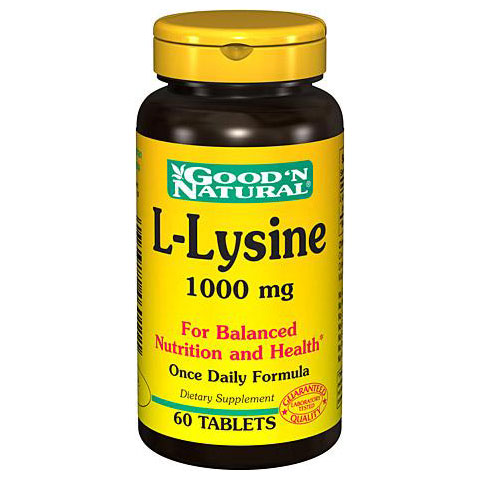 Good 'N Natural L-Lysine 1000 mg, 60 Tablets, Good 'N Natural