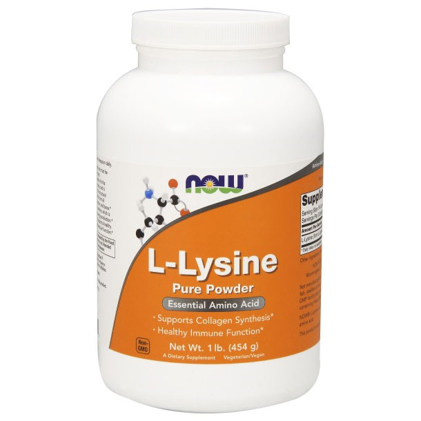 NOW Foods L-Lysine Powder 1 lb, NOW Foods