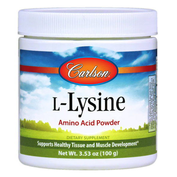 Carlson Laboratories L-Lysine Powder, 100 g, Carlson Labs