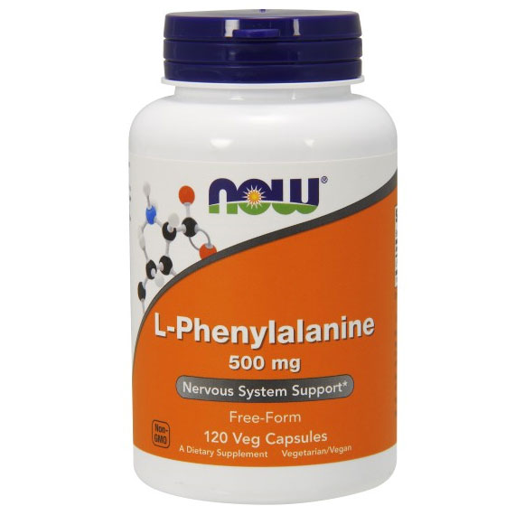 NOW Foods L-Phenylalanine 500mg 120 Caps, NOW Foods