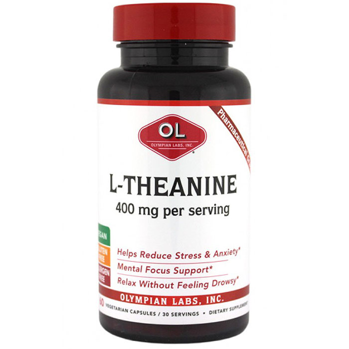 Olympian Labs L-Theanine 200mg, 60 Capsules, Olympian Labs