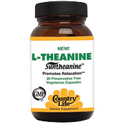 Country Life L-Theanine w/B6 60 Capsules, Country Life