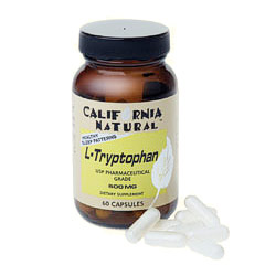 California Natural L-Tryptophan, 500 mg, 60 Capsules, California Natural