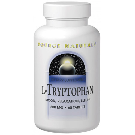 Source Naturals L-Tryptophan with Coenzyme B-6, 30 Tablets, Source Naturals