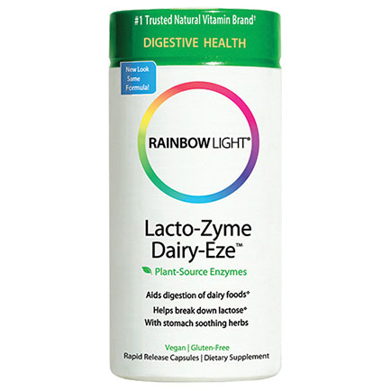 Rainbow Light Lacto-Zyme Dairy-Eze 90 vegicaps, Rainbow Light
