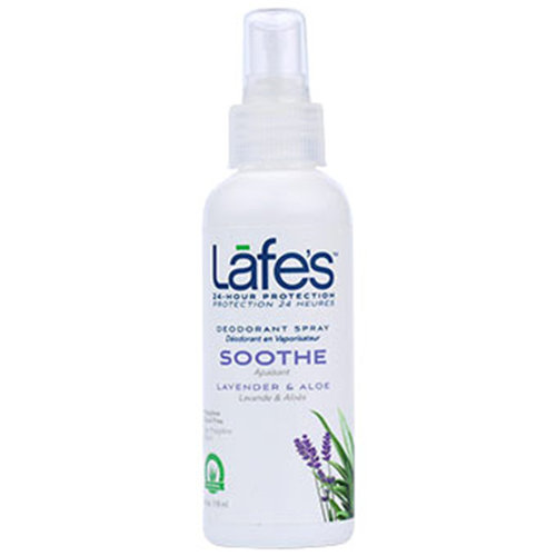 Lafe's Natural BodyCare Lafes Natural Deodorant Spray with Aloe Vera, Lavender, 4 oz, Lafe's Natural BodyCare