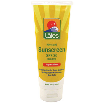 Lafe's Natural BodyCare Lafes Natural Sunscreen SPF 20, For Baby & Kids, 4 oz, Lafe's Natural BodyCare