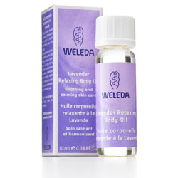 Weleda Lavender Relaxing Body Oil Travel Size, 0.34 oz, Weleda