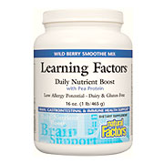 Natural Factors Learning Factors Daily Nutrient Boost Powder with Pea Protein, 16 oz, Natural Factors