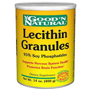Good 'N Natural Lecithin Granules (95% Soy Phosphatides), 14 oz, Good 'N Natural