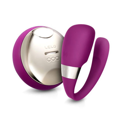 Lelo Tiani 3 Remote Controlled Couples Massager Vibrator - Deep Rose