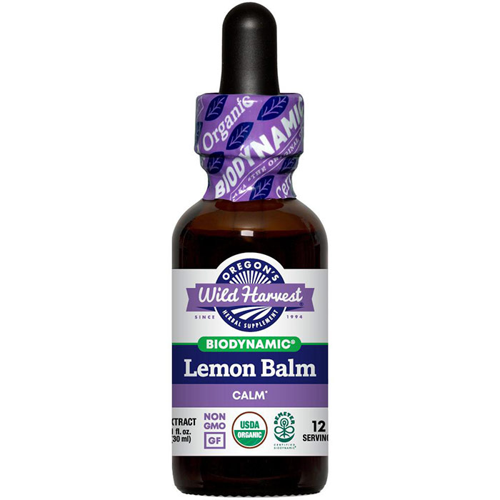 Lemon Balm, Biodynamic Herbal Tonic, 1 oz, Oregons Wild Harvest