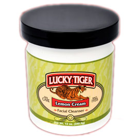 Lucky Tiger Barbershop Classics Lemon Cleansing Cream, 12 oz, Lucky Tiger