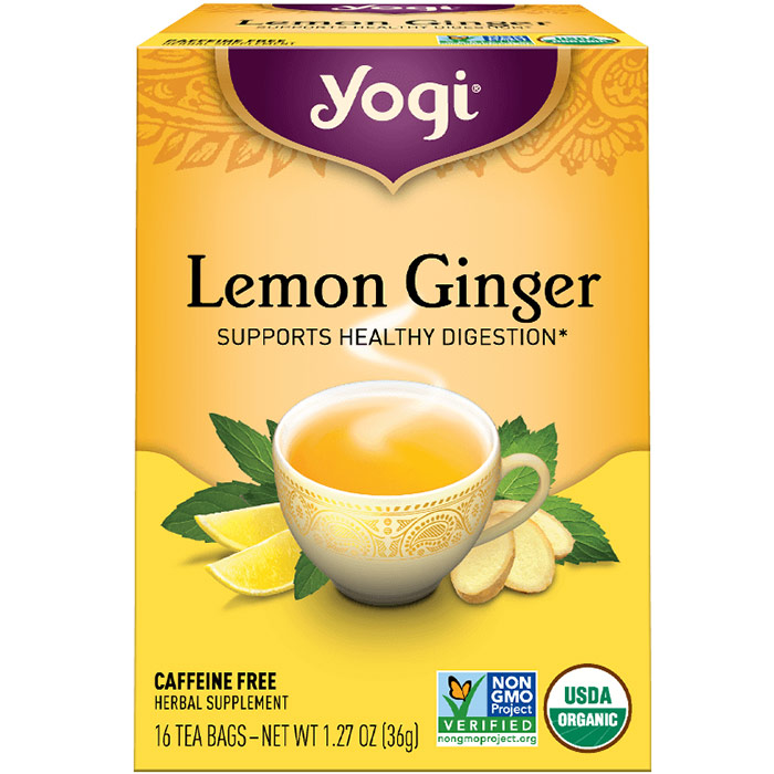 Yogi Tea Lemon Ginger Tea (Digestive Aid) 16 tea bags from Yogi Tea