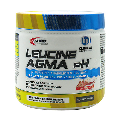 BPI Sports Leucine AGMA pH, L-Leucine & Agmatine, 40 Servings, BPI Sports