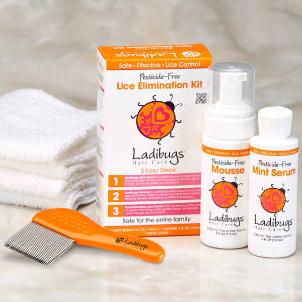 Ladibugs Haircare Lice Elimination Kit, 3 pc, Ladibugs Haircare