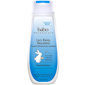 Babo Botanicals Lice Repel Shampoo, Rosemary Tea Tree, 8 oz, Babo Botanicals