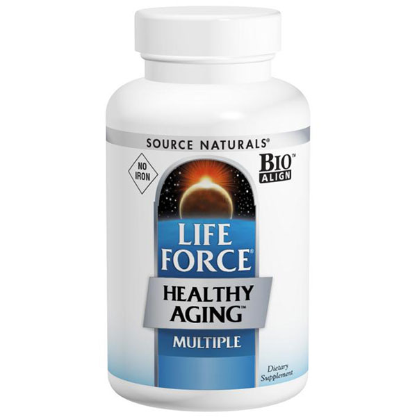 Source Naturals Life Force Healthy Aging Multivitamins, No Iron, 120 Tablets, Source Naturals