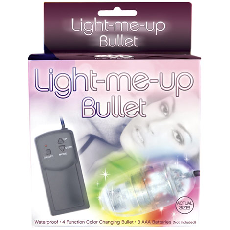 Erotic Toy Brokers Light Me Up Bullet Vibrator, Waterproof, Erotic Toy Brokers