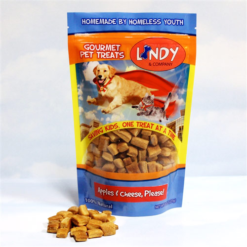 Lindy & Company Pet Treats Lindy & Company Gourmet Dog Treats - Apples & Cheese Please, 8 oz