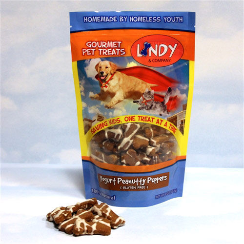 Lindy & Company Pet Treats Lindy & Company Gourmet Dog Treats - Yogurt Peanutty Puppers, 8 oz