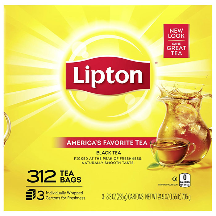 Lipton Lipton Tea Bags, 100% Natural Tea, 312 ct