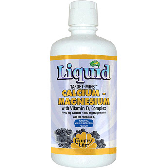 Country Life Liquid Target-Mins Calcium-Magnesium 32 oz, Country Life