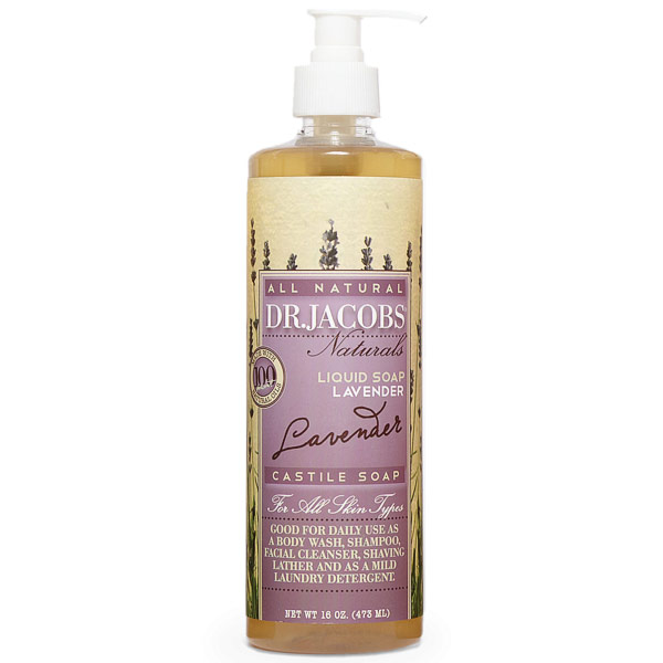 Dr. Jacobs Naturals All Natural Liquid Castile Soap - Lavender, 16 oz, Dr. Jacobs Naturals