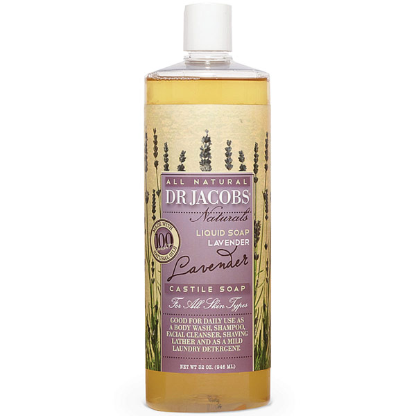 Dr. Jacobs Naturals All Natural Liquid Castile Soap - Lavender, 32 oz, Dr. Jacobs Naturals