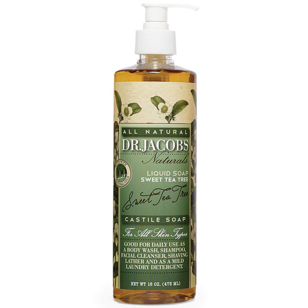Dr. Jacobs Naturals All Natural Liquid Castile Soap - Sweet Tea Tree, 16 oz, Dr. Jacobs Naturals
