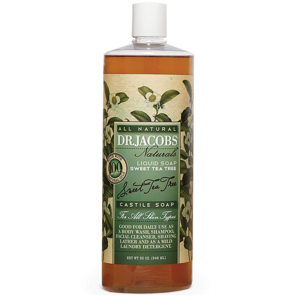 Dr. Jacobs Naturals All Natural Liquid Castile Soap - Sweet Tea Tree, 32 oz, Dr. Jacobs Naturals