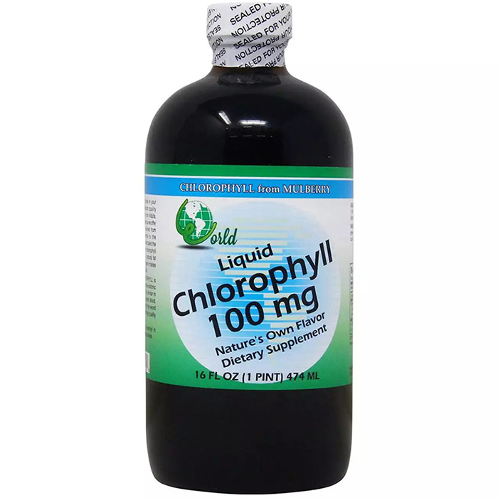 Liquid Chlorophyll from Mulberry 100 mg, 16 oz, World Organic