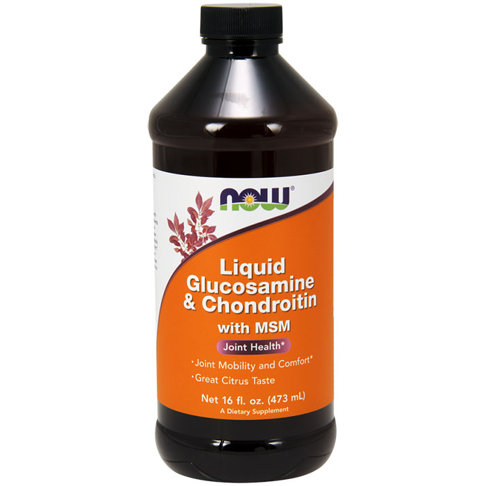 NOW Foods Liquid Glucosamine / Chondroitin / MSM 16 oz, NOW Foods