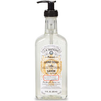 J.R. Watkins Liquid Hand Soap, Orange Citrus, 11 oz, J.R. Watkins