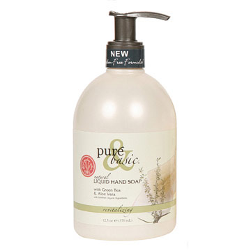 Pure & Basic Liquid Hand Soap, Revitalizing, 12.5 oz, Pure & Basic