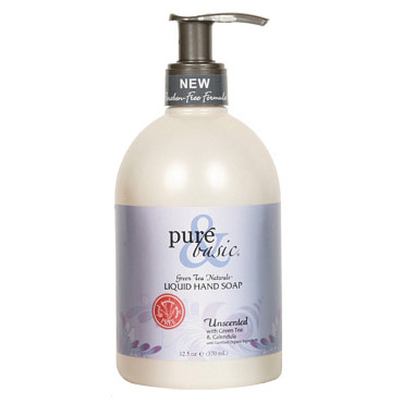 Pure & Basic Liquid Hand Soap, Unscented, 12.5 oz, Pure & Basic