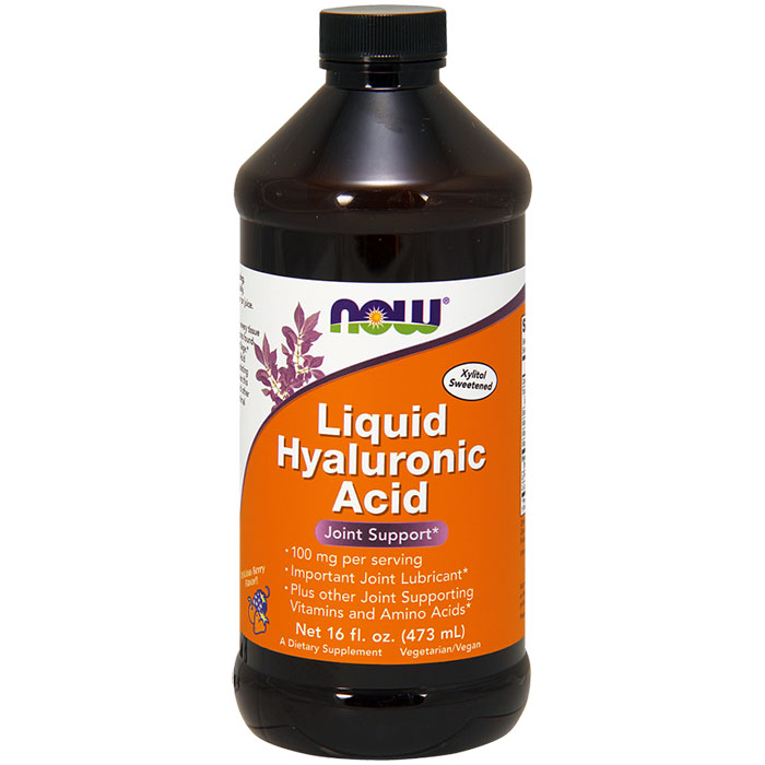 NOW Foods Liquid Hyaluronic Acid 100 mg, 16 oz, NOW Foods