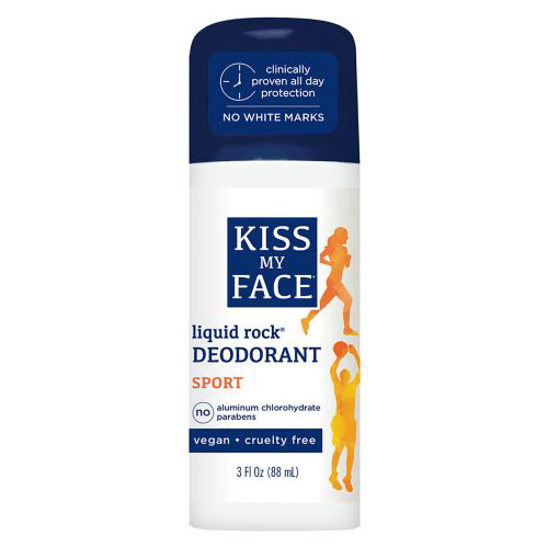 Kiss My Face Paraben Free Deodorant, Liquid Rock Roll On, Sport, 3 oz, Kiss My Face