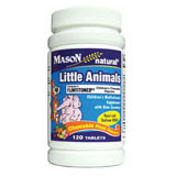 Mason Natural Little Animals Chewables, 120 Tablets, Mason Natural