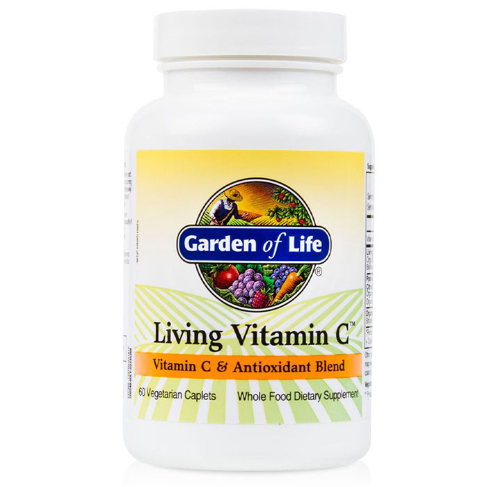 Garden of Life Living Vitamin C, 60 Veggie Caplets, Garden of Life