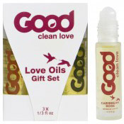 Good Clean Love Love Oils Gift Set, 3 pc, Good Clean Love