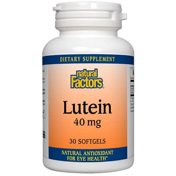 Natural Factors Lutein 40 mg, 30 Softgels, Natural Factors