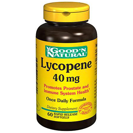 Good 'N Natural Lycopene 40 mg (Natural Carotenoid), 60 Softgels, Good 'N Natural