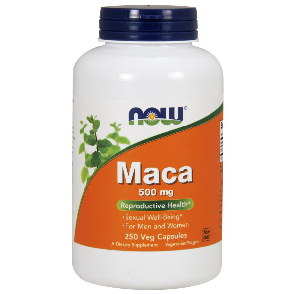 NOW Foods Maca 500 mg, 250 Capsules, NOW Foods